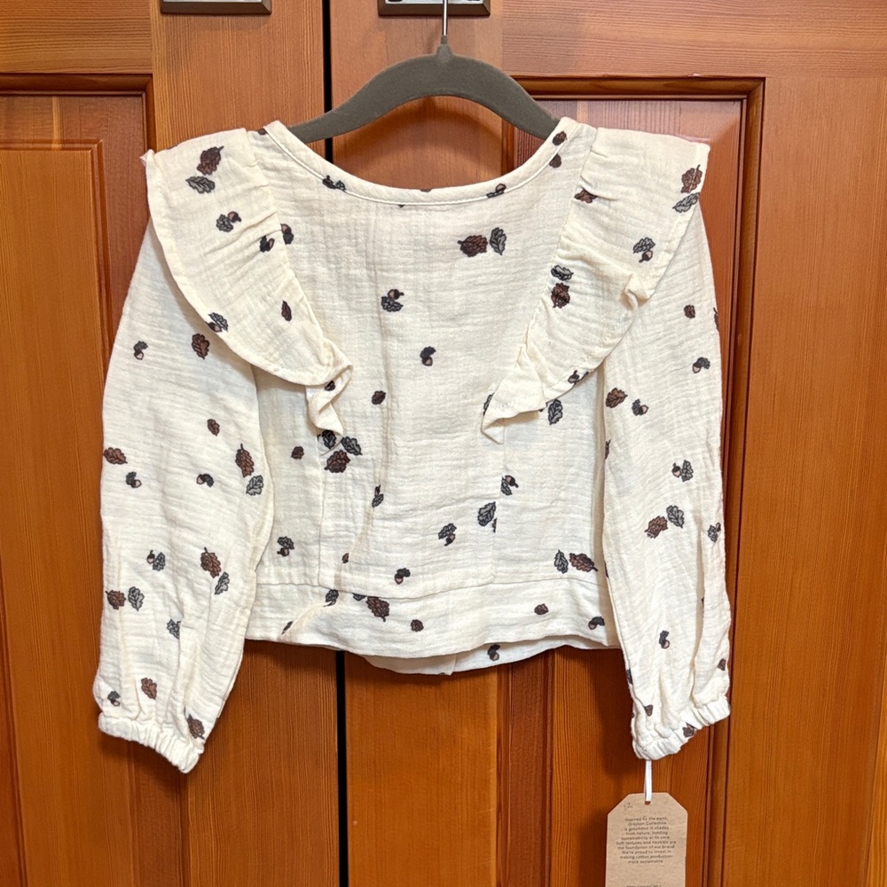 NWT Grayson Collective Size 2 Girls 100% Cotton Blouse